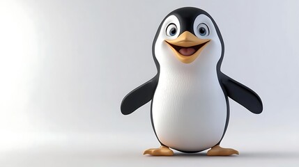 Fototapeta premium Smiling Cartoon Octopus