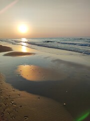 sunset on the beach