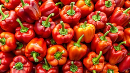 Round peppers with a fiery sheen and short, chunky stems arrest attention with their glossy skin and compact,