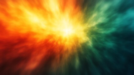 Obraz premium Abstract Color Explosion Generative AI