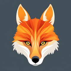 Obraz premium fox cartoon character isolated