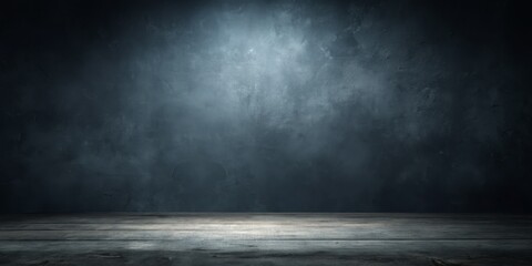 Moody dark grey background with subtle gradient effect, providing a somber and dramatic atmosphere for showcasing