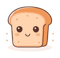 Uśmiechnięty tost ilustracja