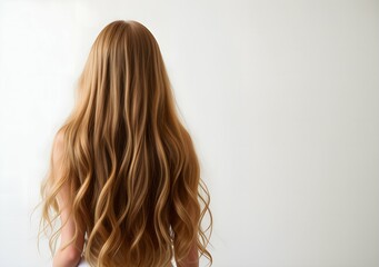 Naklejka premium woman with long hair