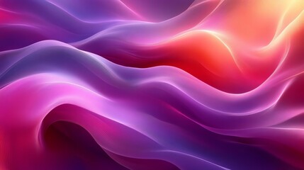 Obraz premium Abstract Wavy Gradient Background – Generative AI