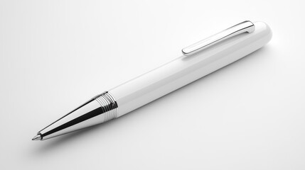 White Modern Ballpoint Pen Generative AI