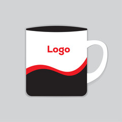Customizable ceramic coffee mug design.