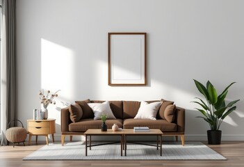 modern living room with sofa