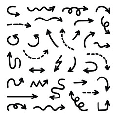 Hand Drawn Doodle Arrow