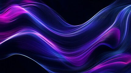 Naklejka premium Abstract Blue and Purple Waves