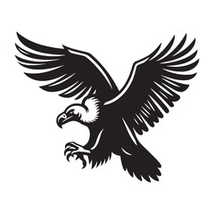 Unique condor silhouette for diverse creative projects - Condor black vector
