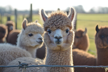 Alpaca in a mountain.