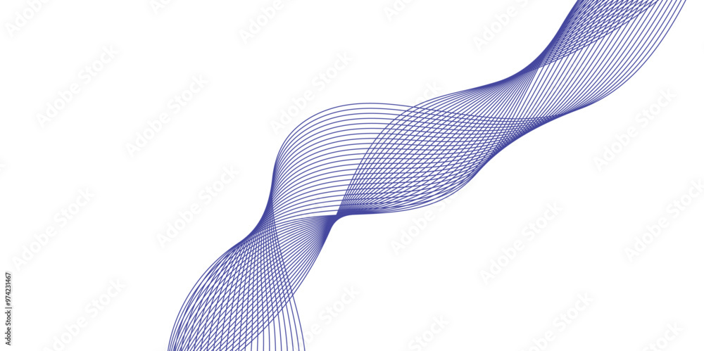 Poster abstract colorful lines and white background abstract wave lines for banner, wallpaper background. a