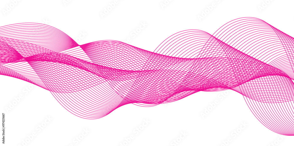 Poster abstract background with waves for banner. web banner size. abstract wave element for design. elemen