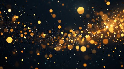 Obraz premium Golden Sparkles Abstract Background