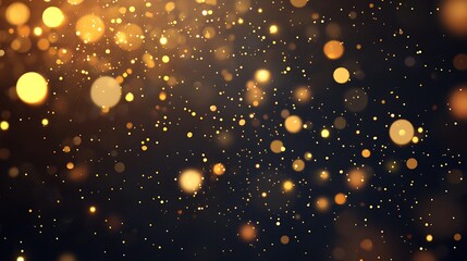 Golden Sparkles Abstract Background