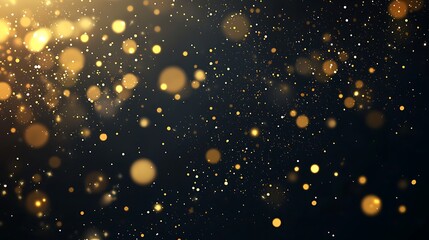 Fototapeta premium Golden Sparkles Abstract Background