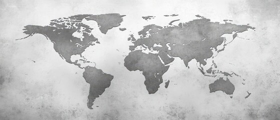 Background featuring a world map in subtle grayscale, representing global business and finance.