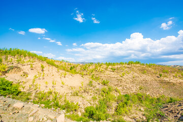 Cave dwellings on the Loess Plateau in Linfen, Shanxi