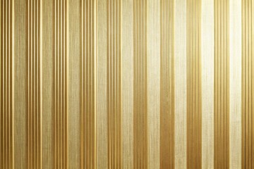 Luxurious gold striped wallpaper with subtle texture and elegant sheen, adding sophistication and glamour to any interior design, perfect for upscale residential or commercial spaces.