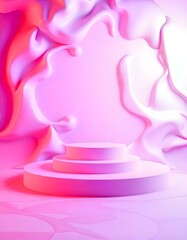 3d podium background for product showcase