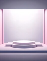 3d podium background for product showcase