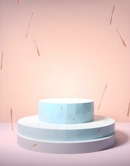 3d podium background for product showcase