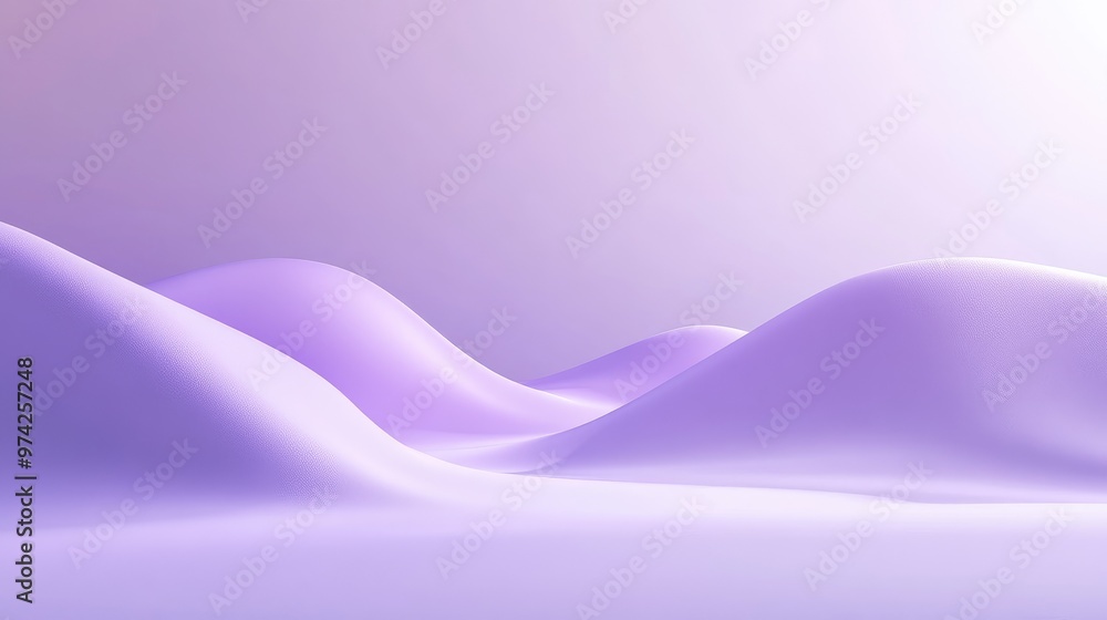 Poster elegant light purple background with smooth gradients and soft lighting, offering a clean and inviti
