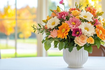 Family gathering for Thanksgiving with a gratitudethemed centerpiece