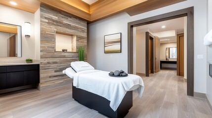 Relaxing Spa Treatment Room