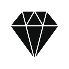 Simple Diamond Flat icon