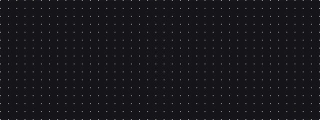 Bullet journal black background. Polka dot pattern template. Halftone texture, retro office. Vector illustration. bg