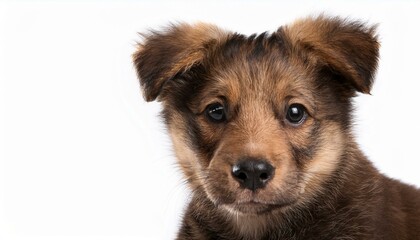 Fototapeta premium Portrait of a cute mixed-breed puppy