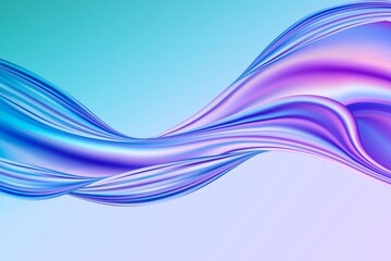 Fototapeta premium Abstract Waves in Blue and Purple