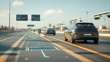 Electric Vehicles on Smart Highway with Wireless Charging Technology