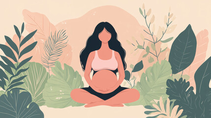 Pregnant Woman Nature.