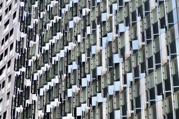 Fototapeta premium futuristic facade of an office building