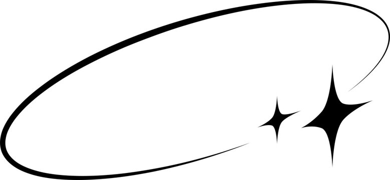 Retro Y2K star and sparkle graphic shape