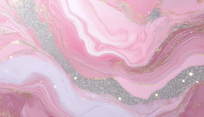 Obraz premium Tło abstrakcyjne do projektu, tekstura marmuru, różowy kolor, wzór w kształcie fal, tapeta