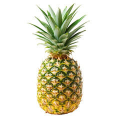 Fototapeta premium A whole pineapple isolated in transparent background