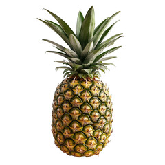 Fototapeta premium A whole pineapple isolated in transparent background