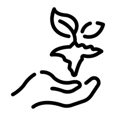 plant Line Icon