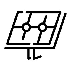 solar panel Line Icon