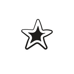 Hand-Drawn Star vector icon