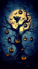 halloween night background