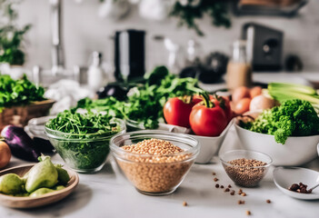 vegetables in the kitchen