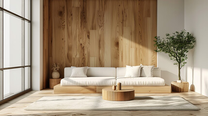 Scandinavian, mid-century, modern home interior designs for bedroom and living rooms.