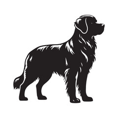Dog silhouette for versatile creative uses - Dog black vector
