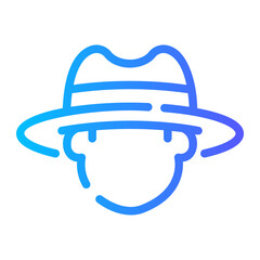 farmer Line Gradient Icon