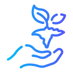 plant Line Gradient Icon